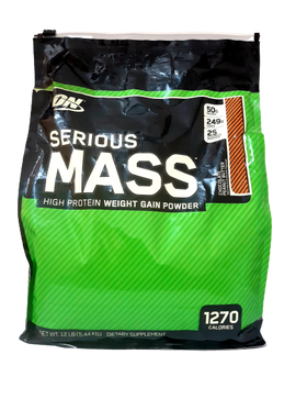 OUTLET ON SERIOUS MASS 12 LBS CHOCOLATE PEANUT BUTTER BOLSA ROTO CAD 07/20